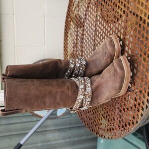 Rocket dog boots with rhinestones size 6